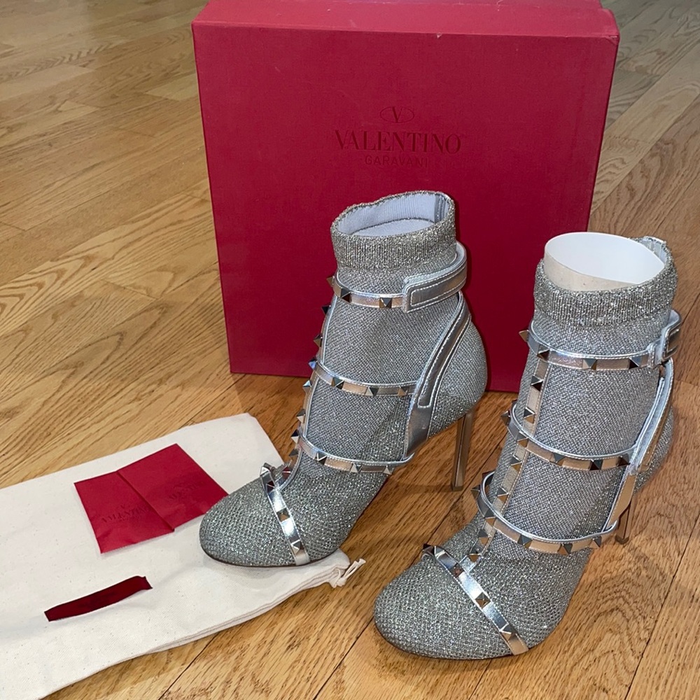 Valentino Garavani Rockstud Bodytech Stretch Boots
